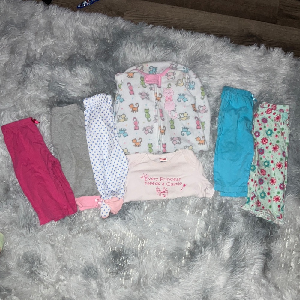 6-9 babygirls pj lot 🩷